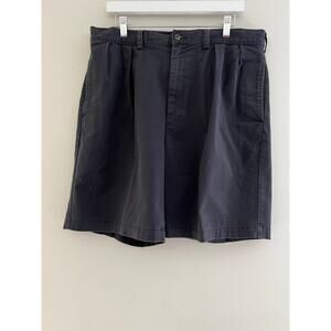 Polo Ralph Lauren Tyler Short Navy Blue Chino Pleated Front Size 36 SG